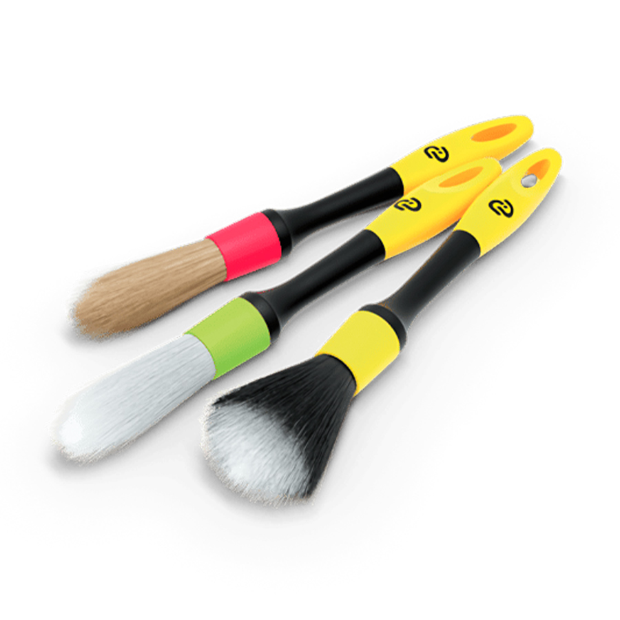 Набор кистей для очистки салона автомобиля Interior Brush Set (3 шт)  Au-2610, Autech